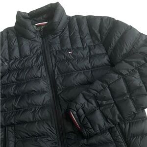 Tommy Hilfiger Packable Down Black Coat Mens Large